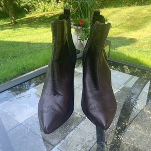 MK chocolate brown ankle boots